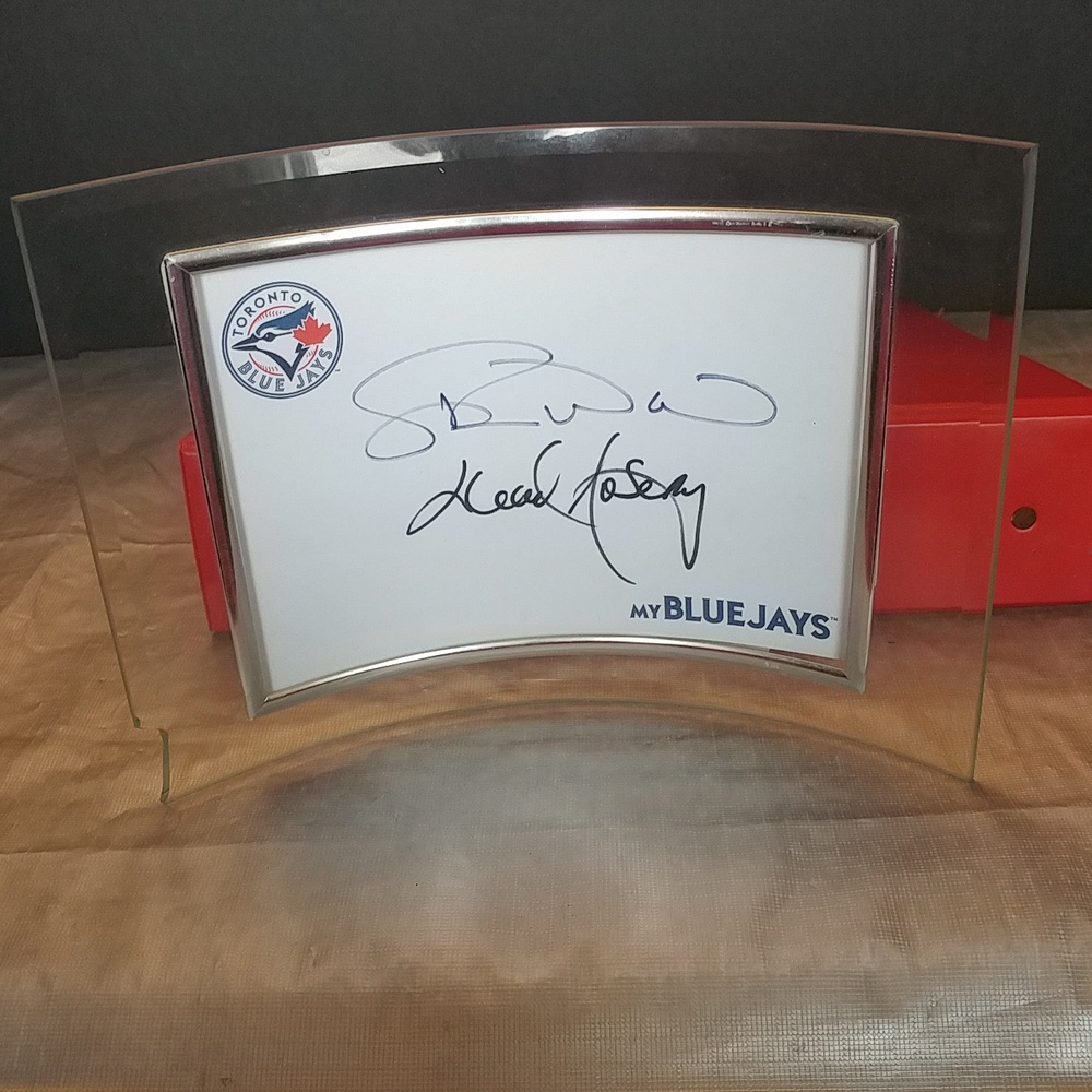 Dwayne Ward Autographed Lloyd Moseby Autographed in Frame